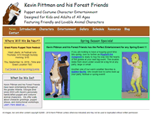 Tablet Screenshot of forestpuppets.com